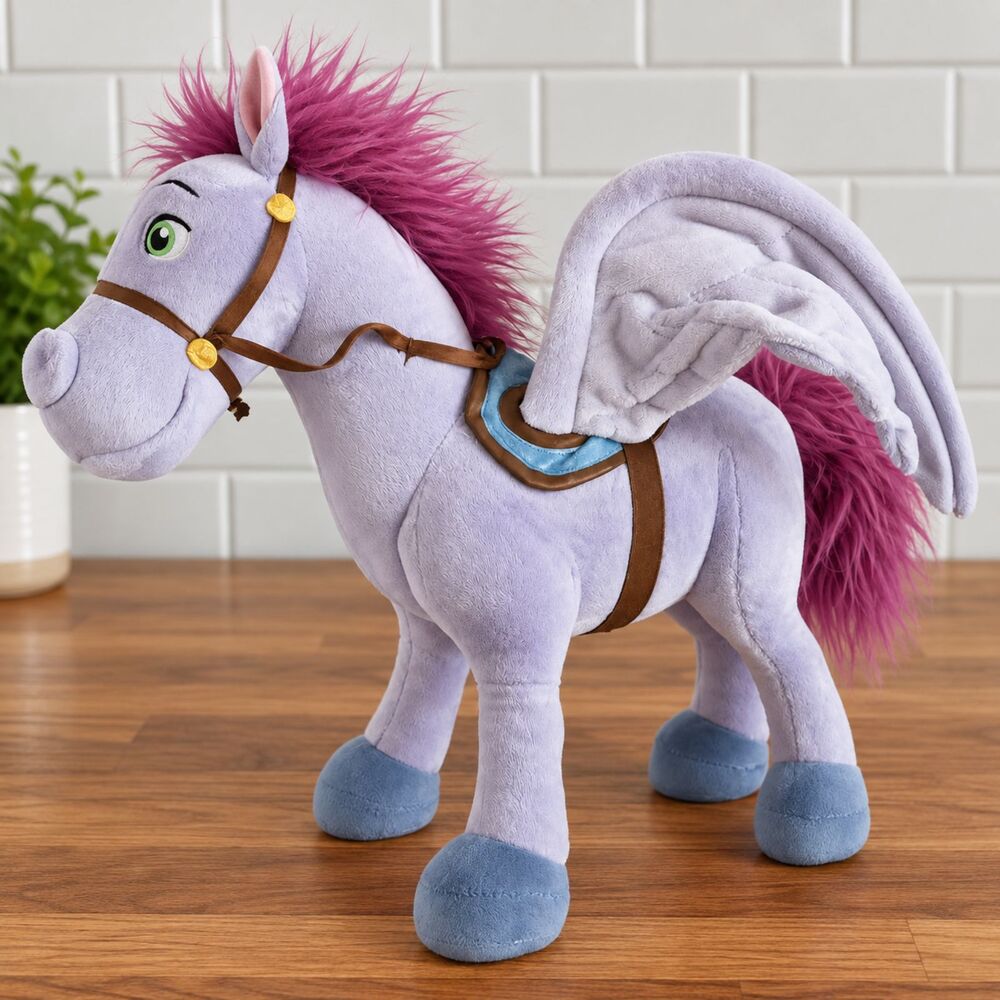 Disney Store Sofia The First Minimus Pegasus 14" Purple Winged Horse Plush